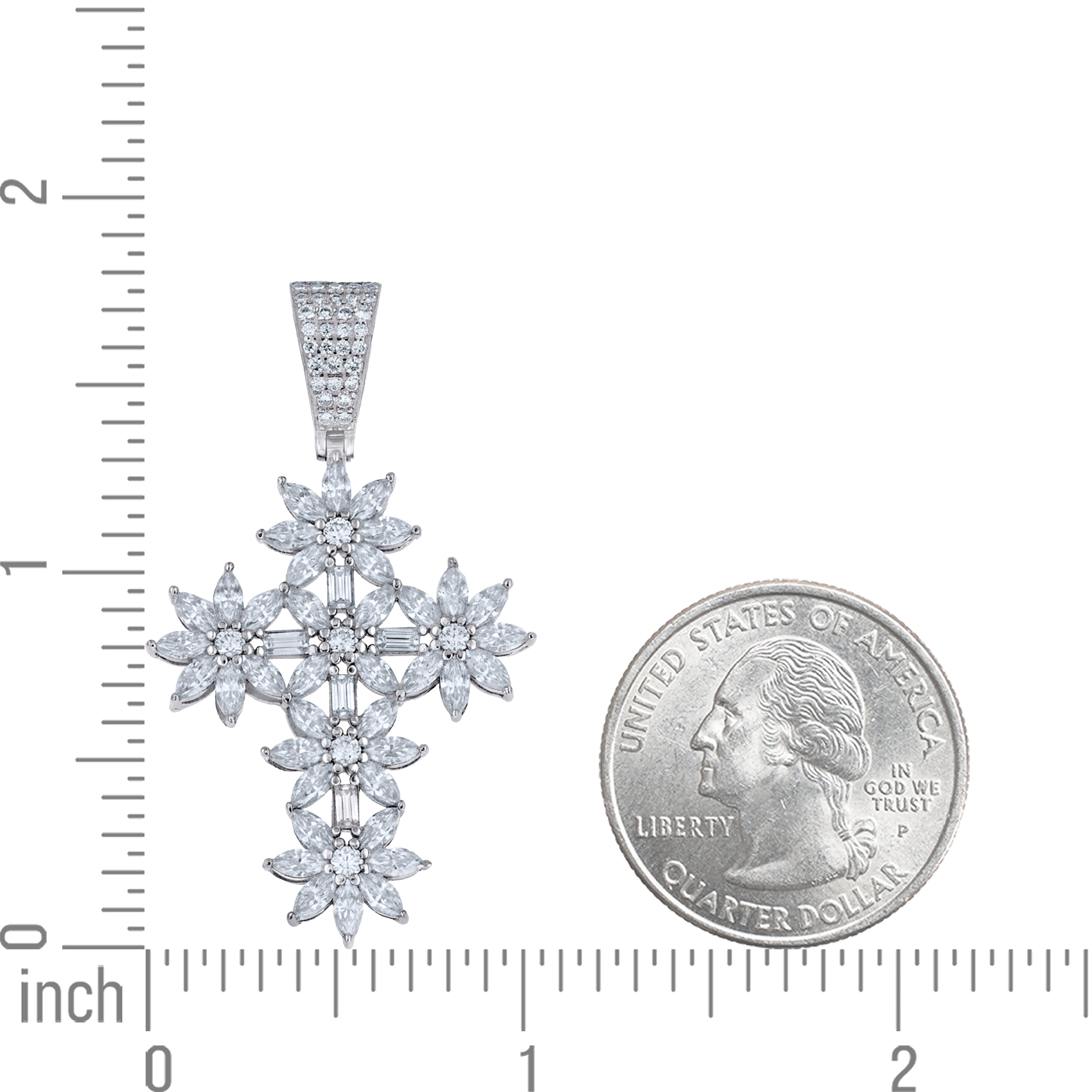 925 Sterling Silver Moissanite Pendant
