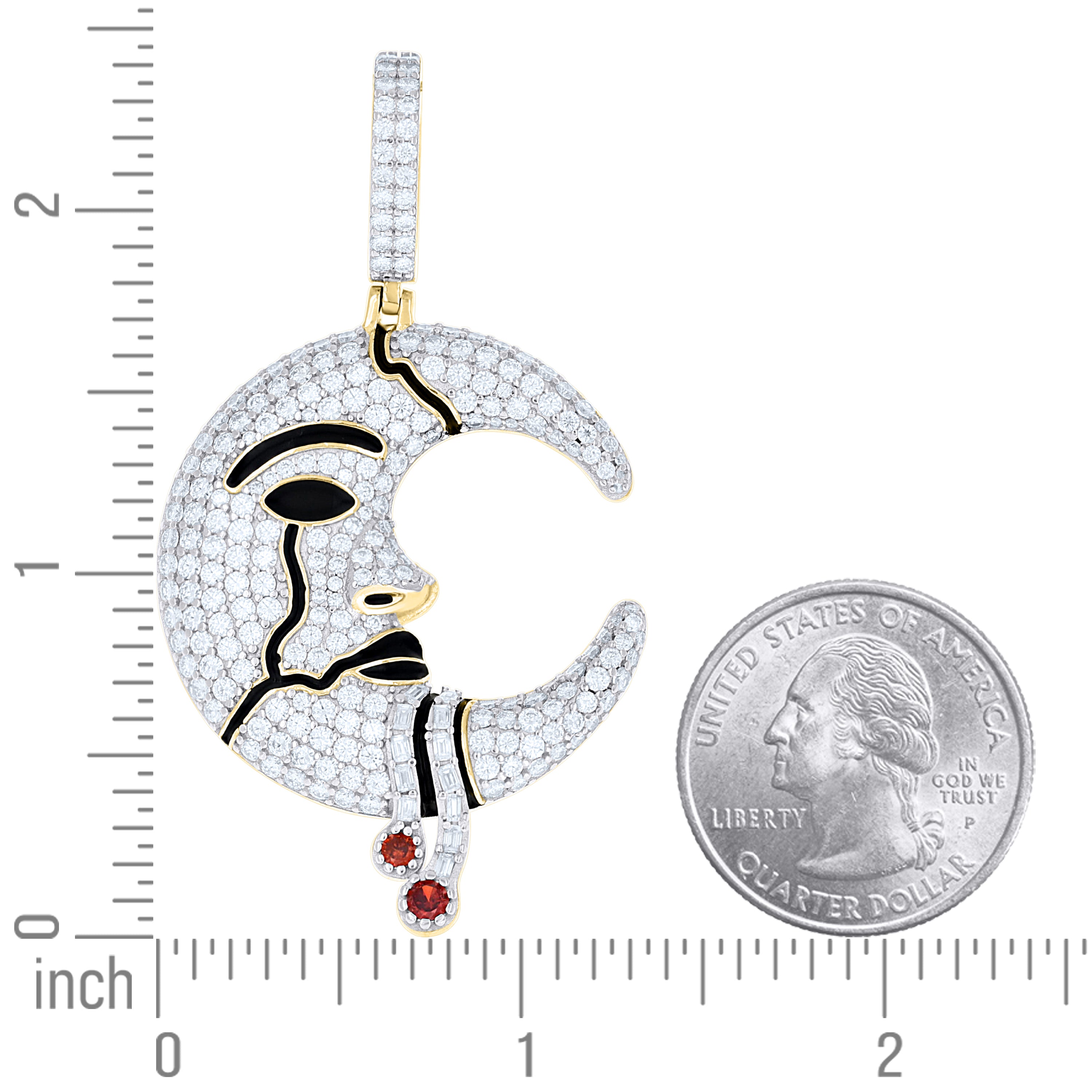 925 Sterling Silver Moissanite Pendant