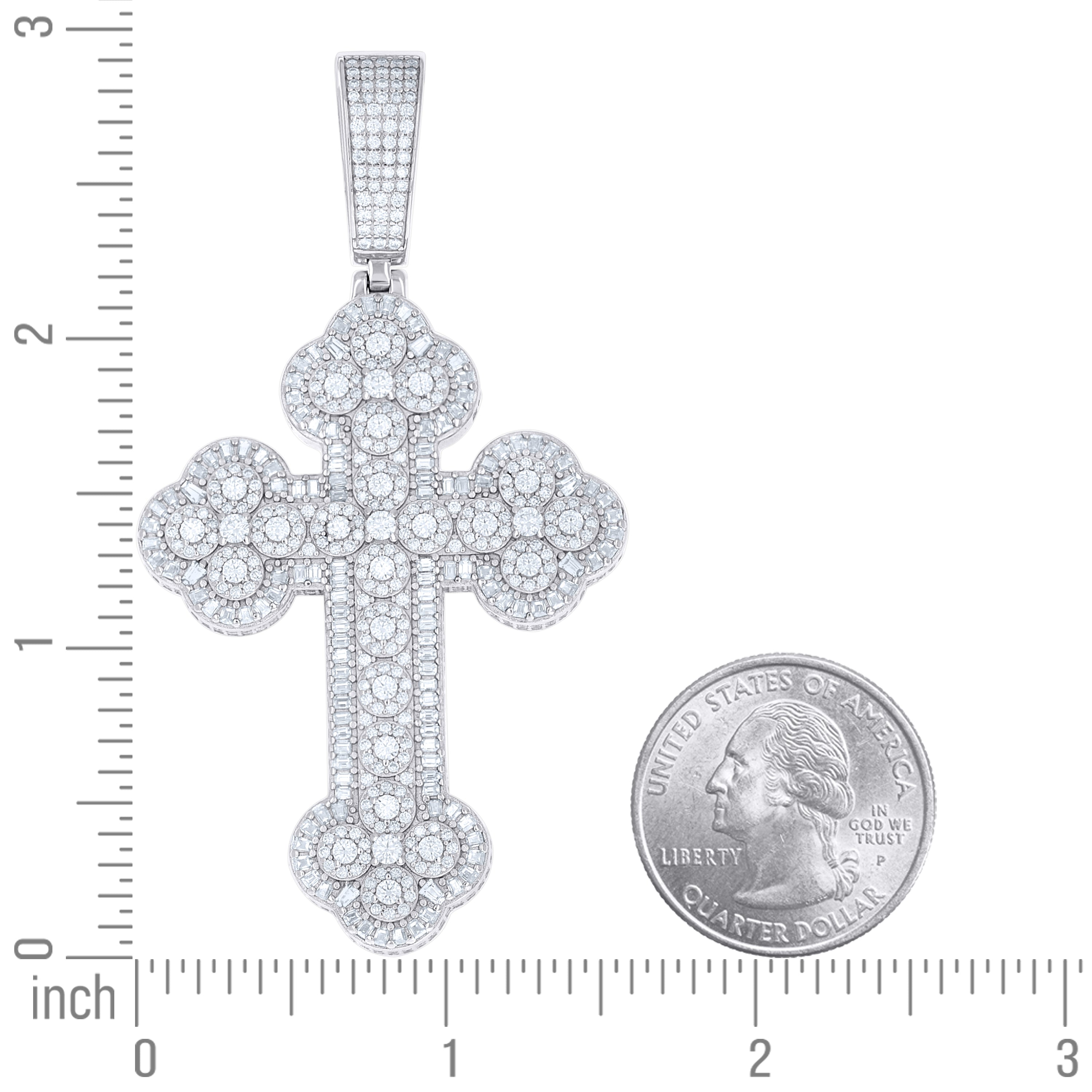 925 Sterling Silver Moissanite Pendant