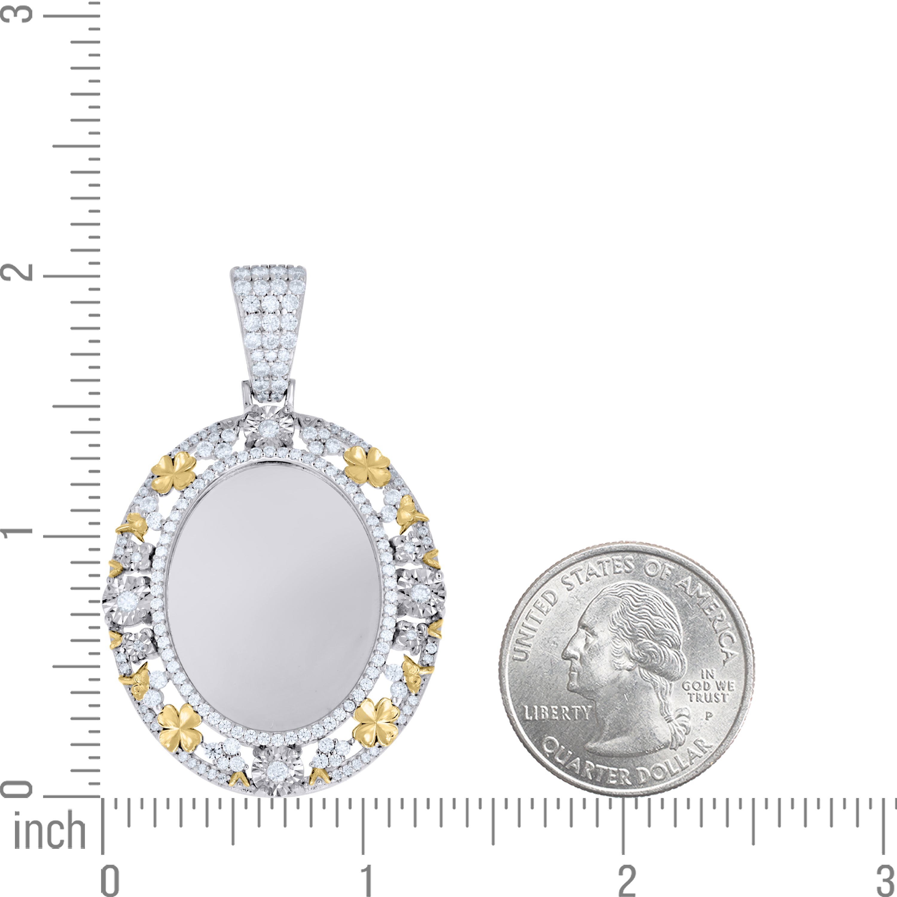 925 Sterling Silver Moissanite Pendant