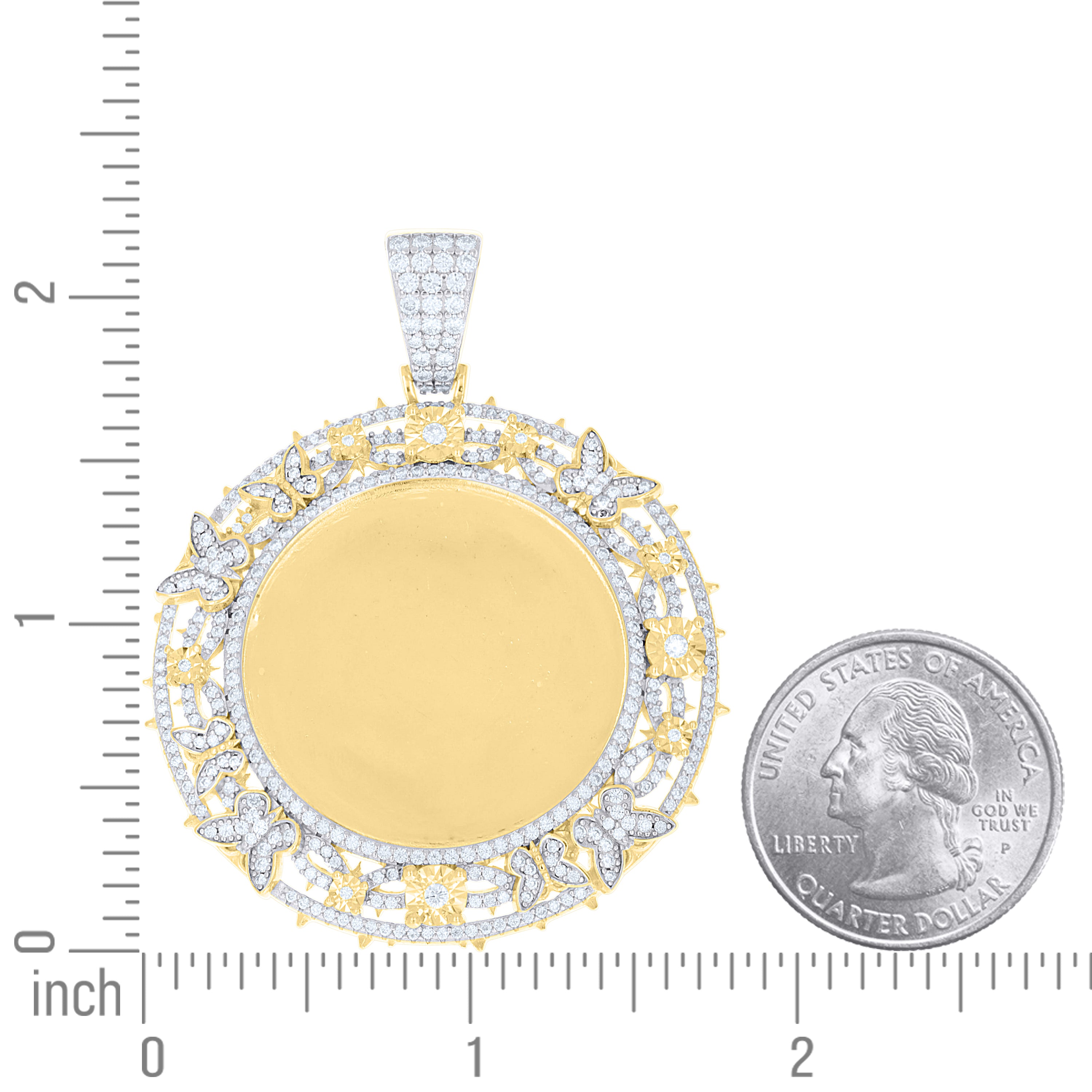 925 Sterling Silver Moissanite Pendant