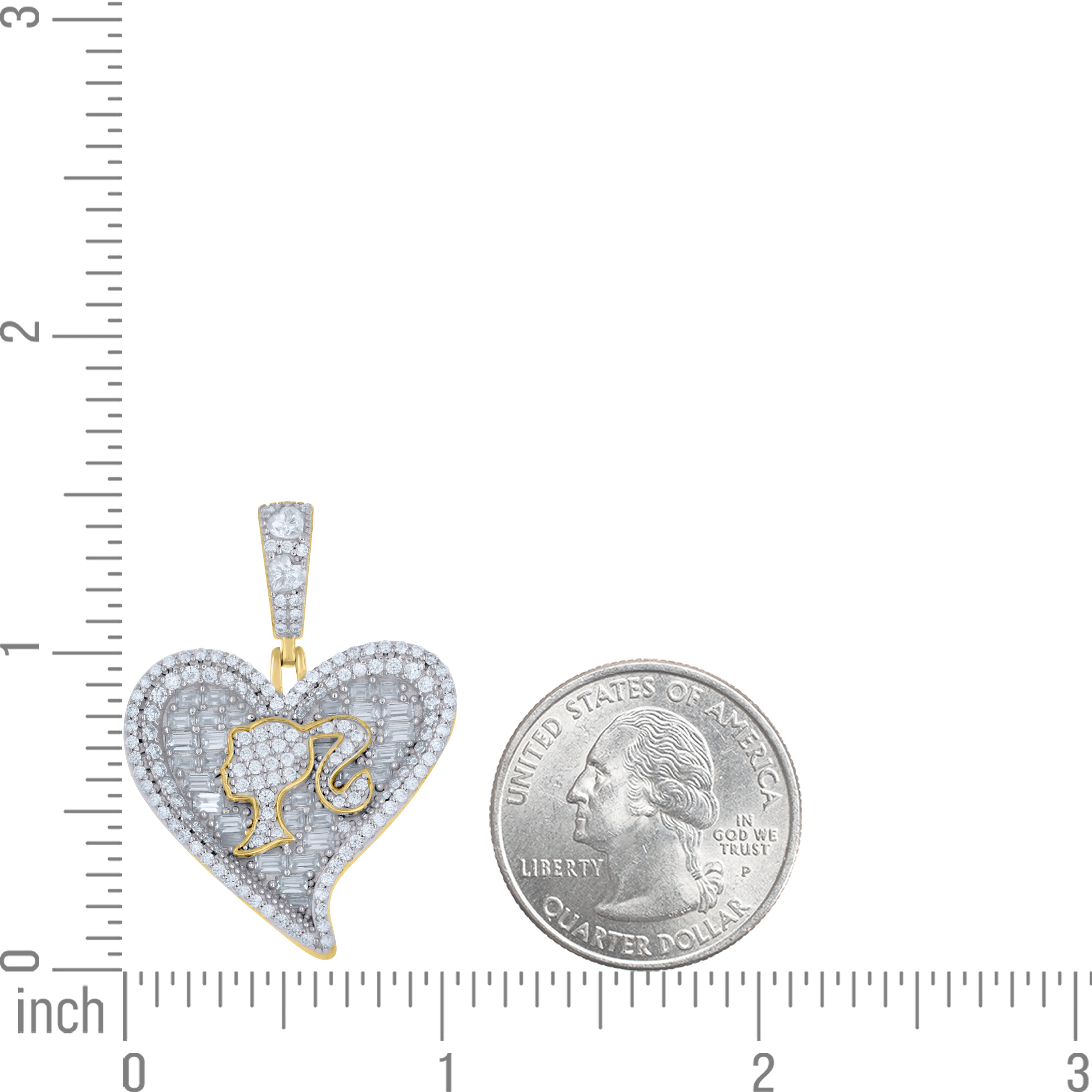 925 Sterling Silver Moissanite Pendant