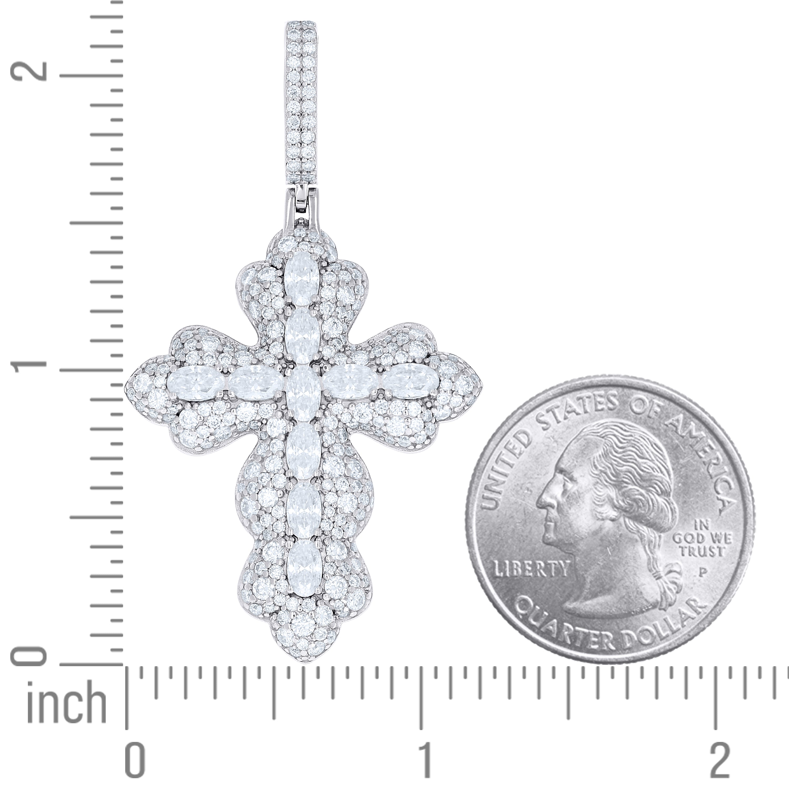 925 Sterling Silver Moissanite Pendant
