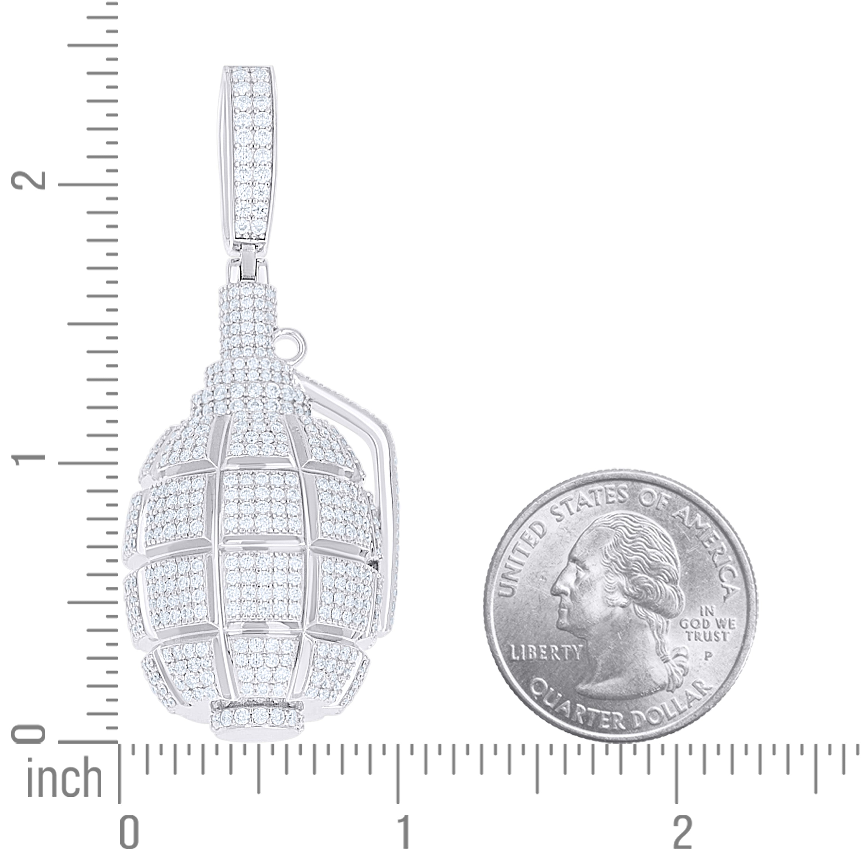 925 Sterling Silver Moissanite Pendant