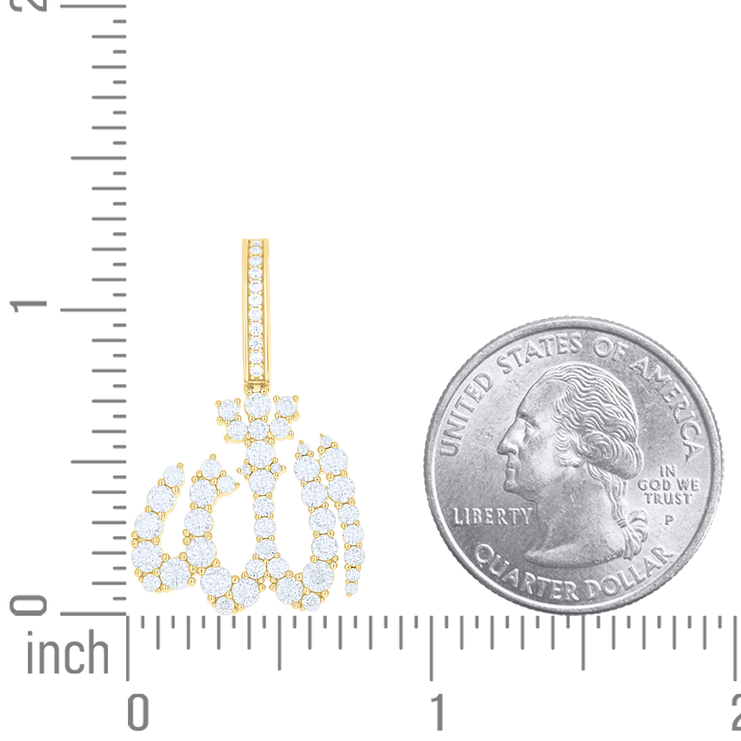 925 Sterling Silver Moissanite Pendant