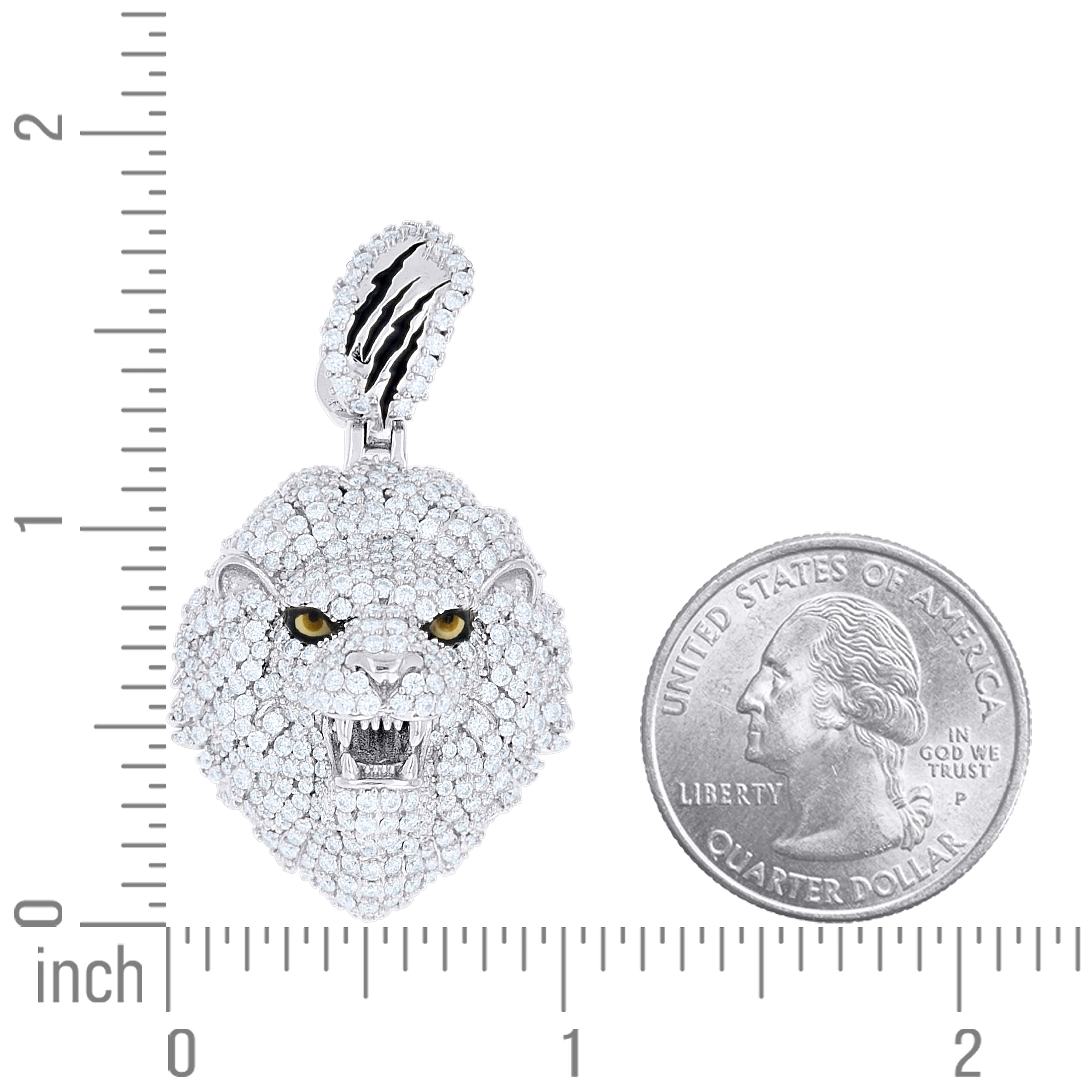 925 Sterling Silver Moissanite Pendant