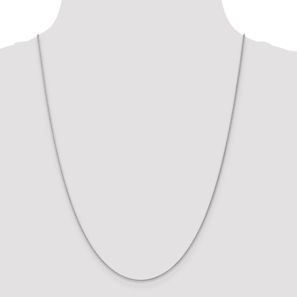 14K White Gold 1.0mm Spiga Chain