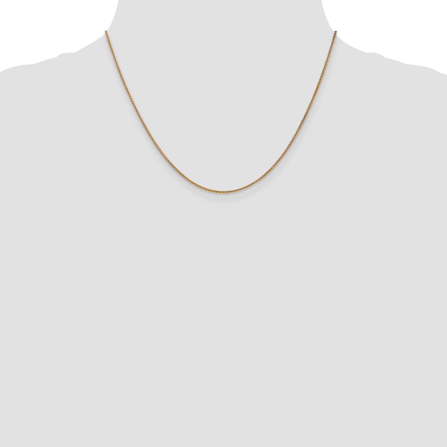 14K 1.2mm Spiga Chain
