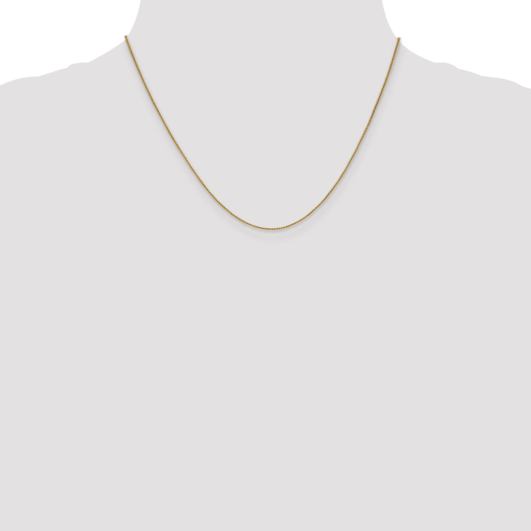 14K .8mm Spiga Chain