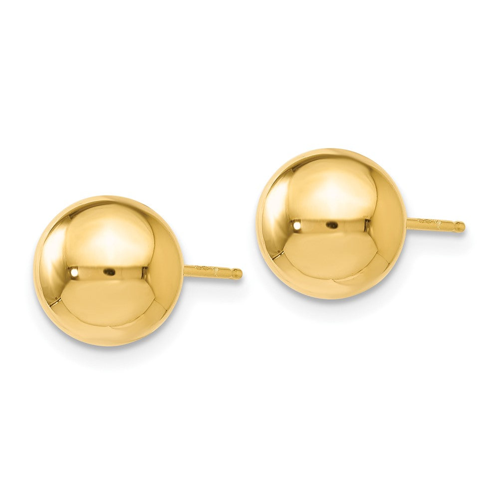 14K Polished 8mm Ball Post Earrings