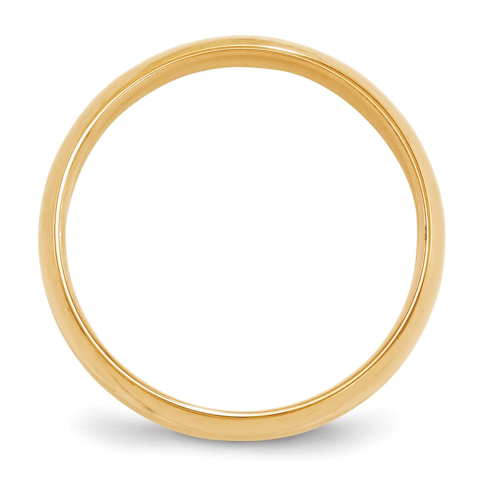 10k Yellow Gold 6mm Lightweight Comfort Fit Wedding Band Size 9.5
