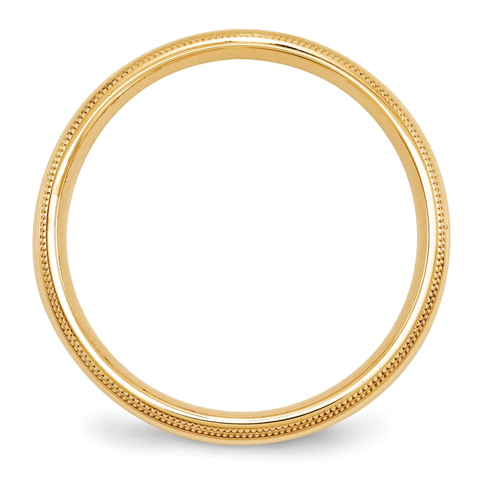 10k Yellow Gold 5mm Double Milgrain Comfort Fit Wedding Band Size 11.5