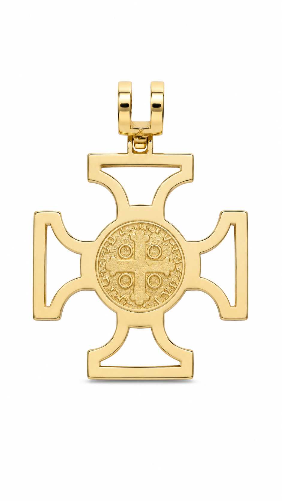 10KT Celtic Cross Yellow Gold Pendant [A1B1]