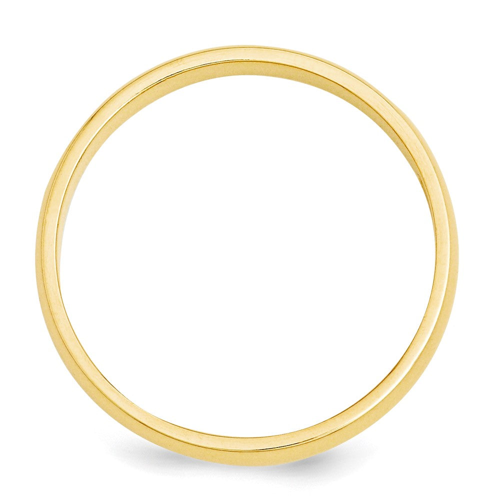 10k Yellow Gold 3mm Half Round Wedding Band Size 13
