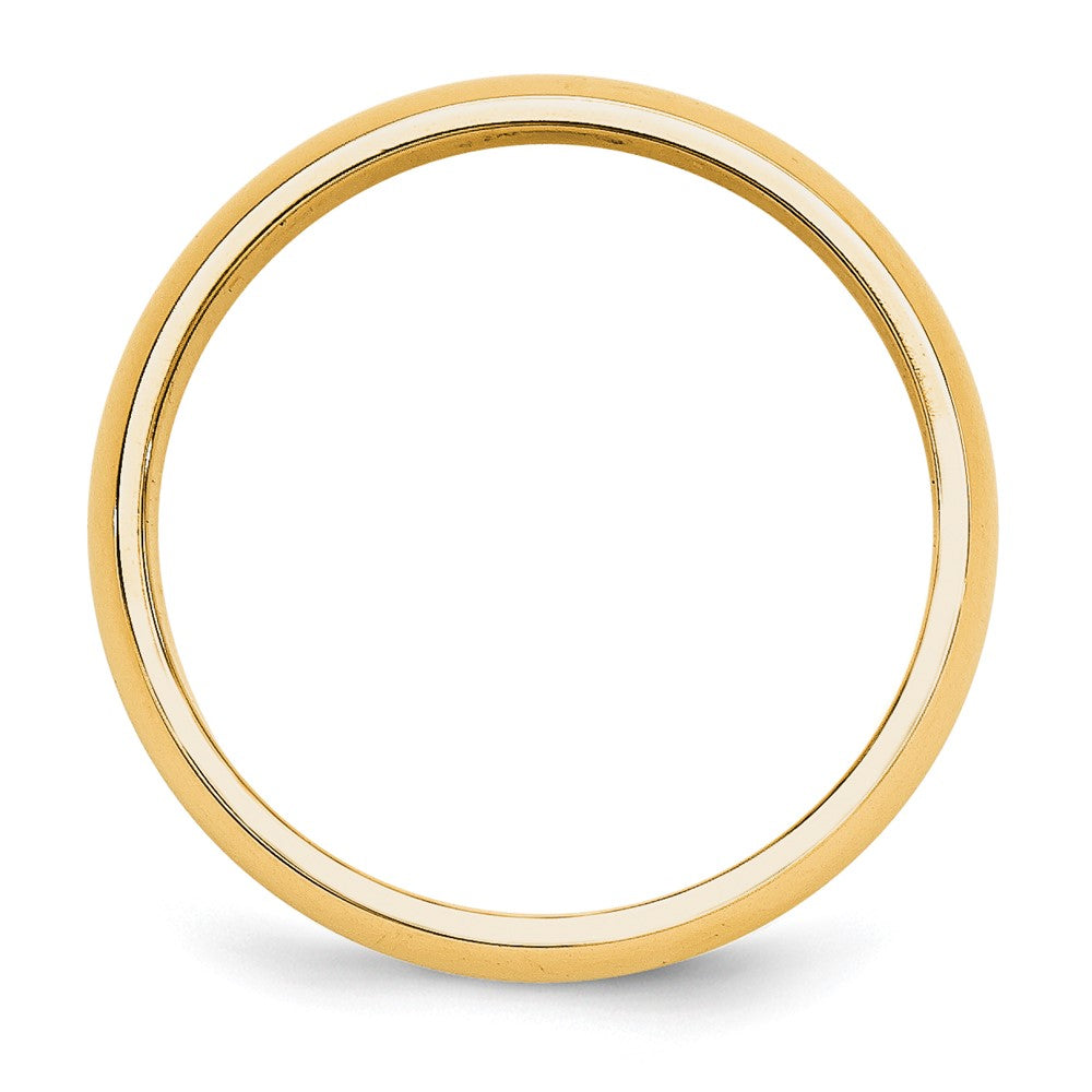 10k Yellow Gold 5mm Half Round Wedding Band Size 13