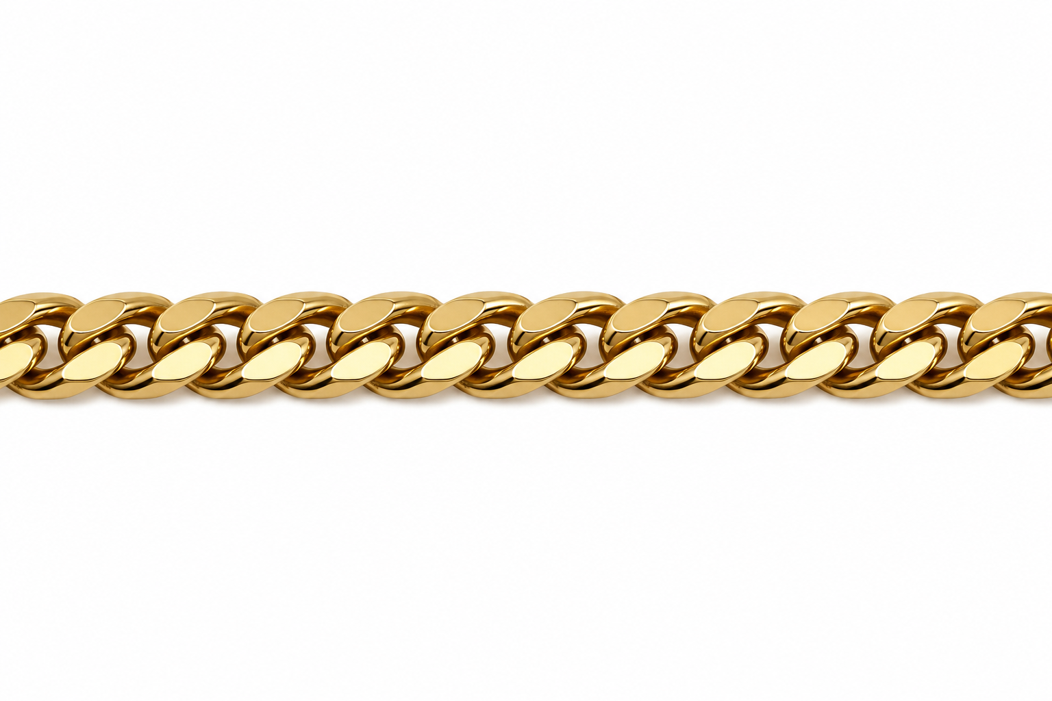 18KT Yellow Gold Lobster Lock 4.5 MM Cuban Link Bracelet