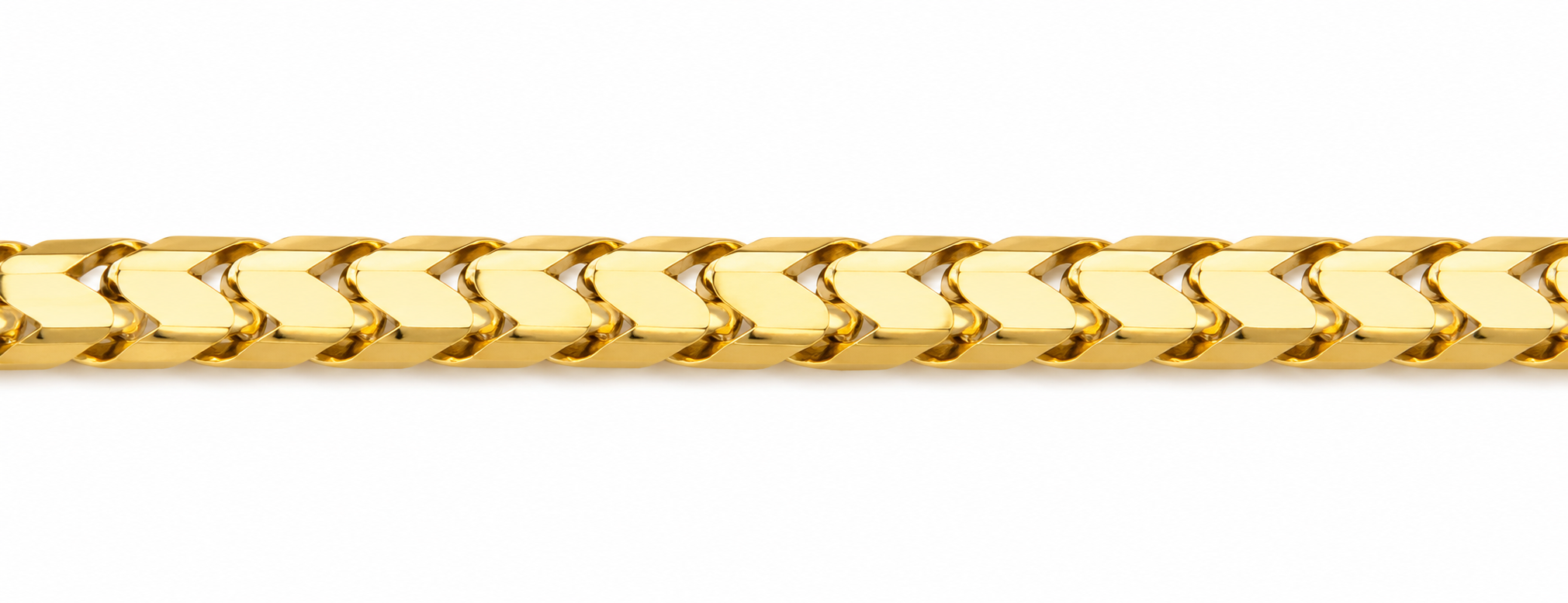22KT Yellow Gold 4 MM Lobster Lock Snake Link Bracelet