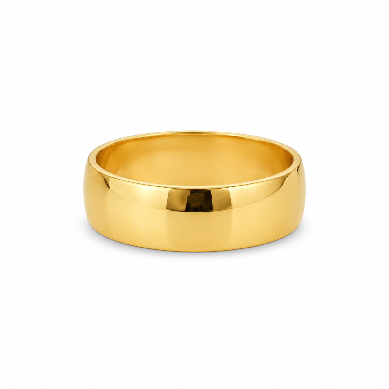 22KT Yellow Gold 7 MM Plain Wedding Band