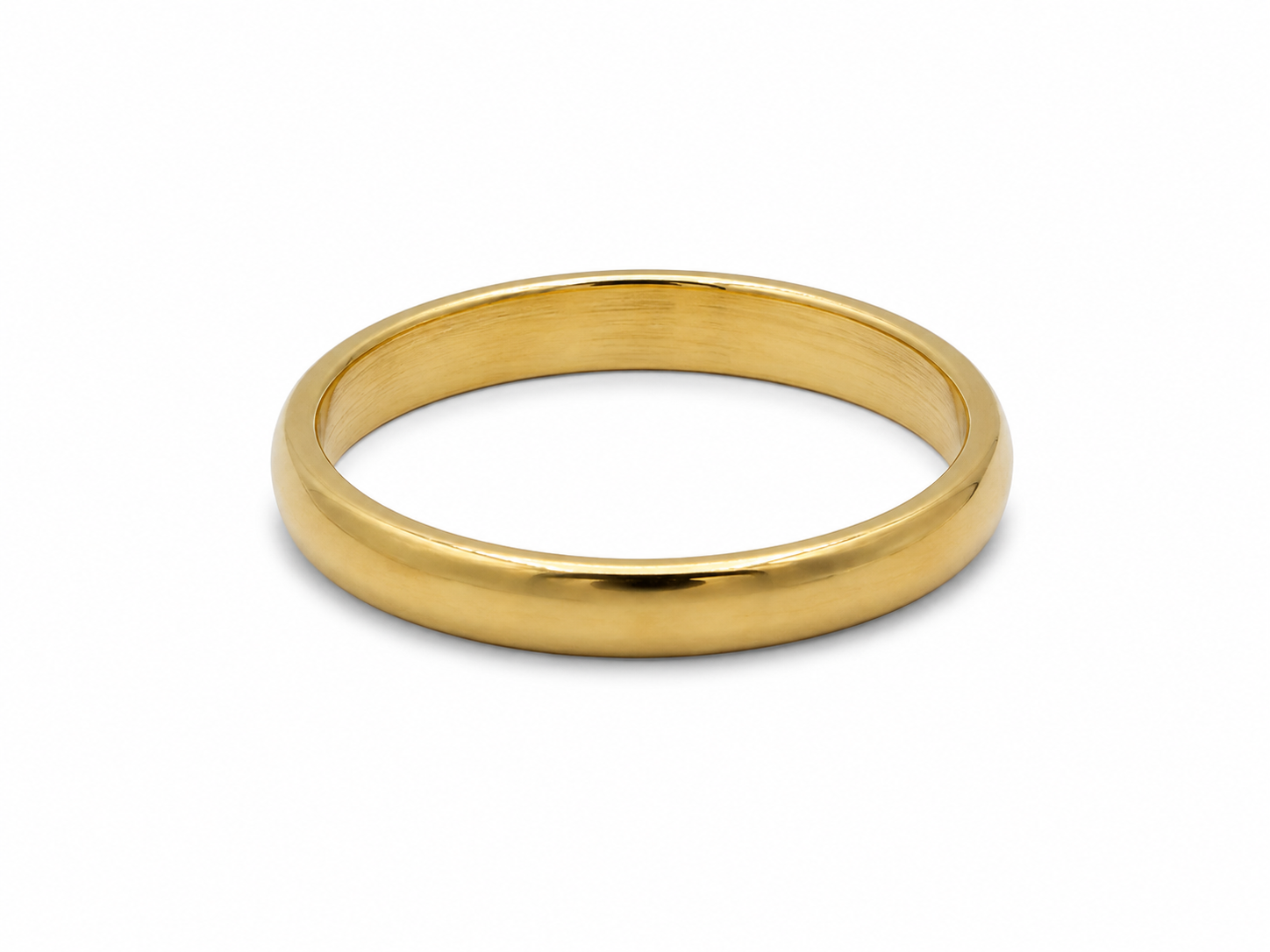 10KT Yellow Gold 3 MM Plain Wedding Band