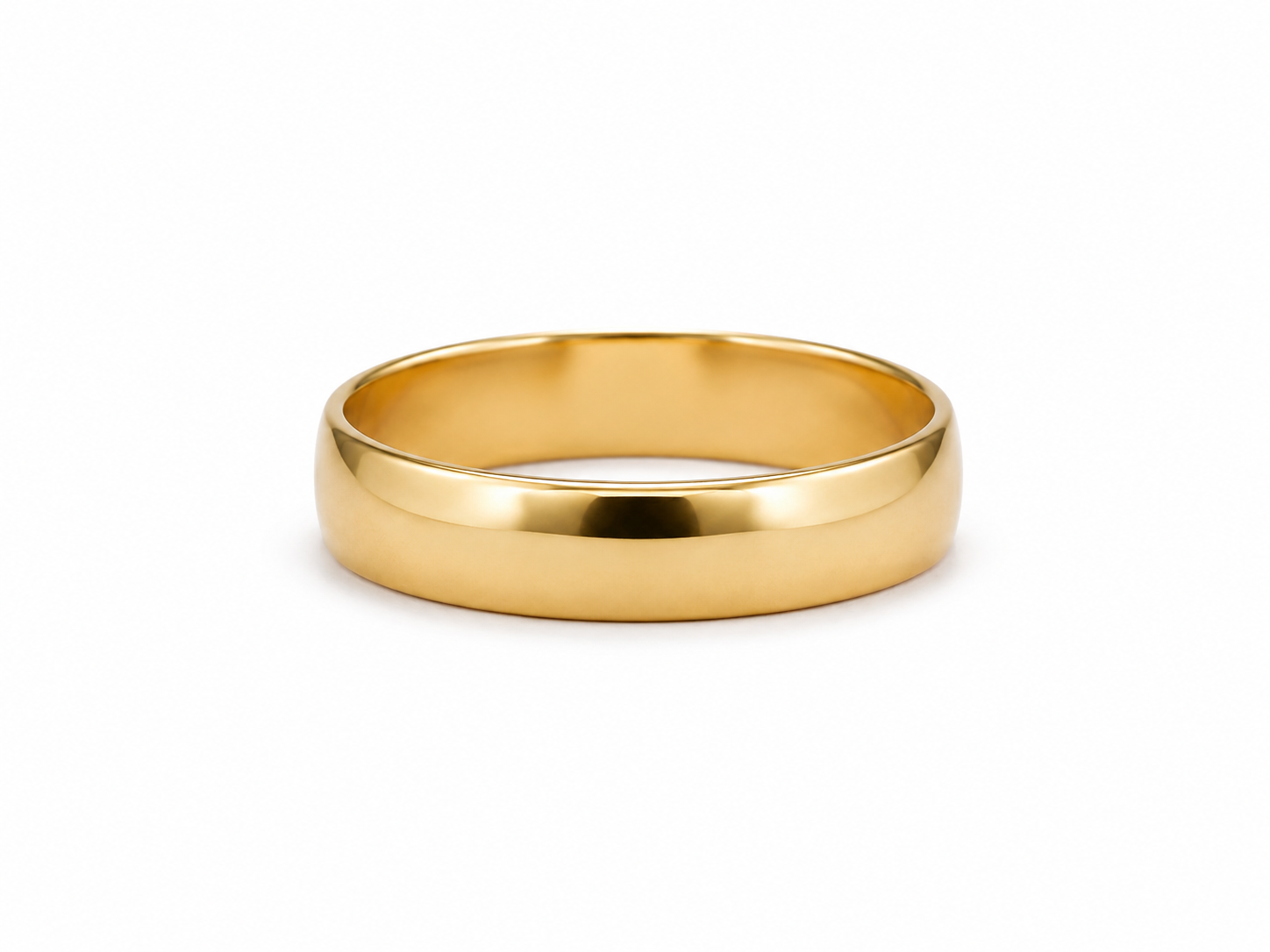 10KT Yellow Gold 6 MM Plain Wedding Band