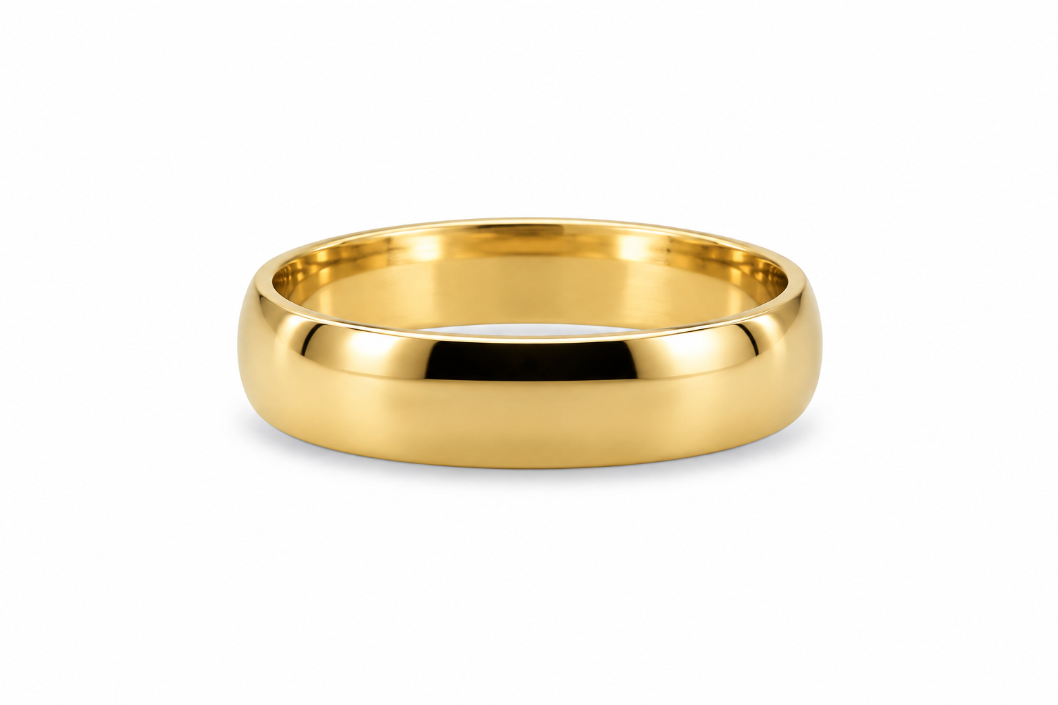 14KT Yellow Gold 5 MM Plain Wedding Band