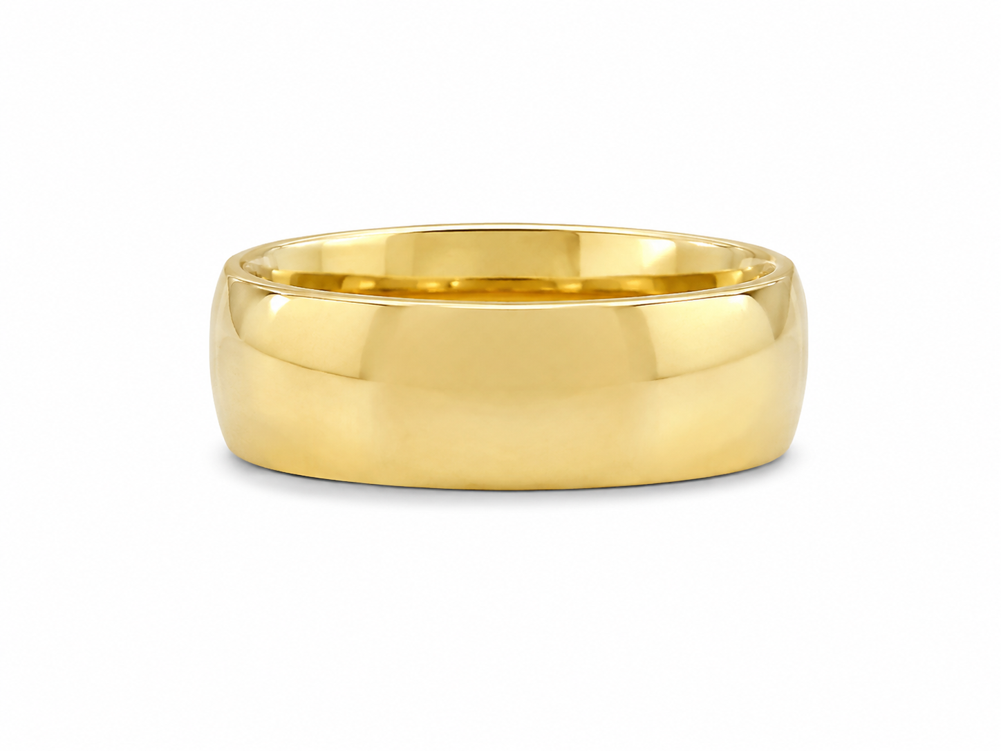10KT Yellow Gold 6.5 MM Plain Wedding Band