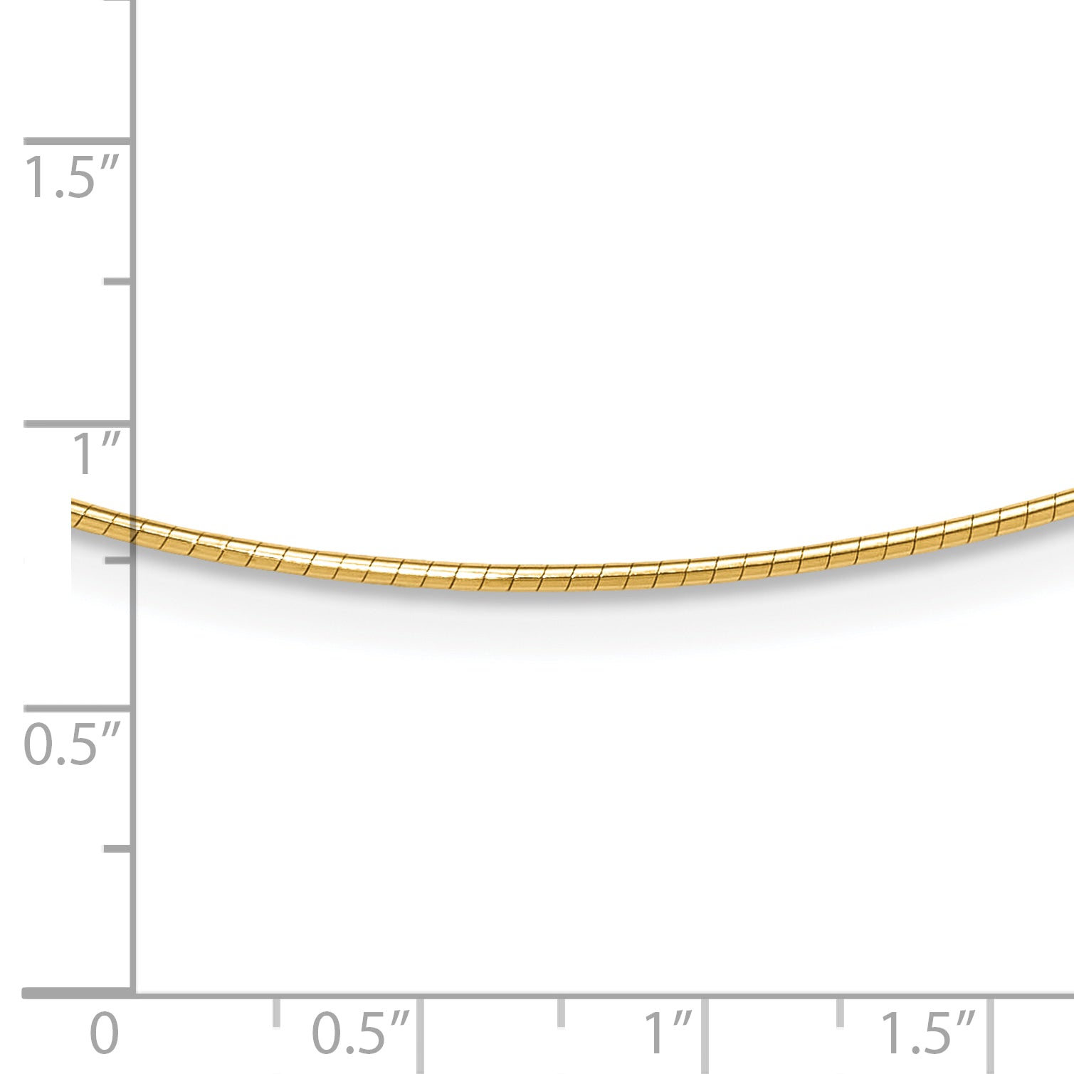 14K 1.2mm Omega Necklace Detachable clasp Omega Necklace