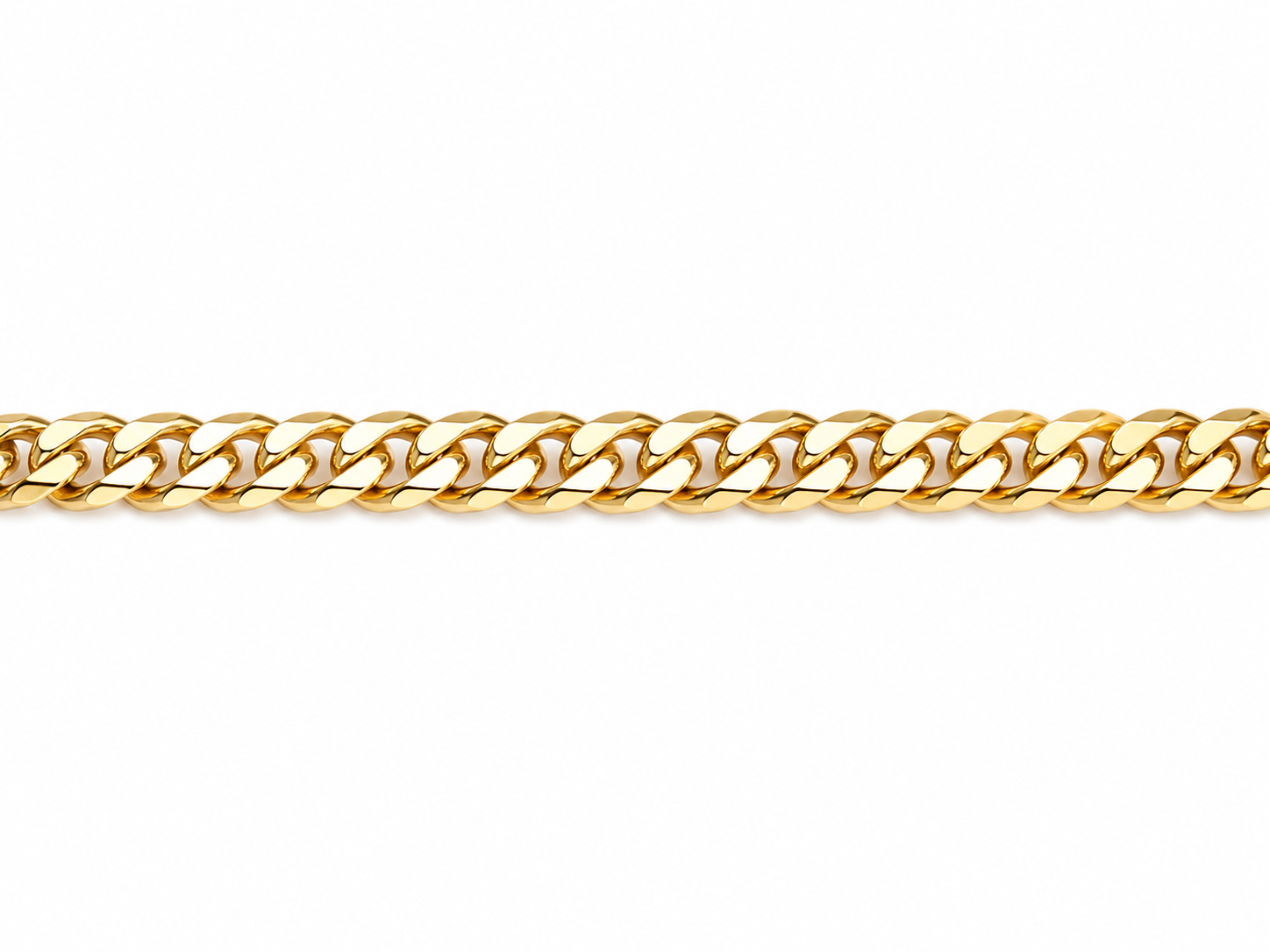 14KT Solid Yellow Gold 6 MM Miami Cuban Link Baby Bracelet