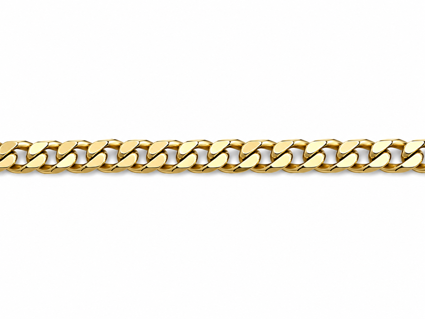 10KT Solid Yellow Gold 6 MM Miami Cuban Baby Bracelet