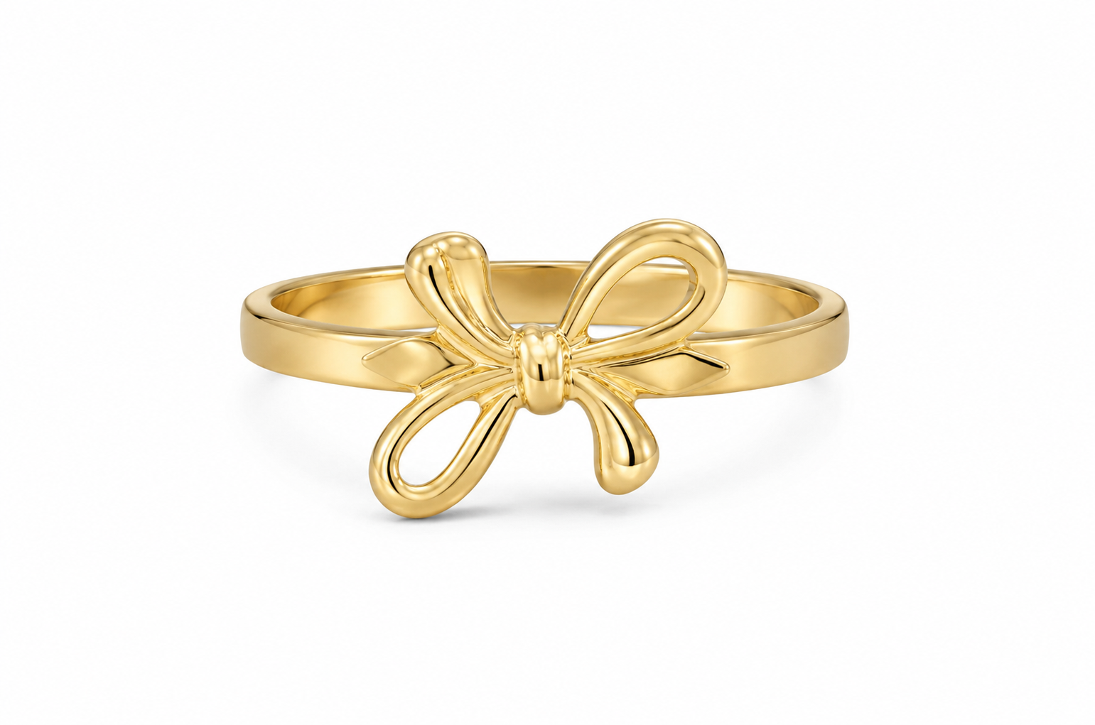 10KT Yellow Gold Bow Ring [A1B1]