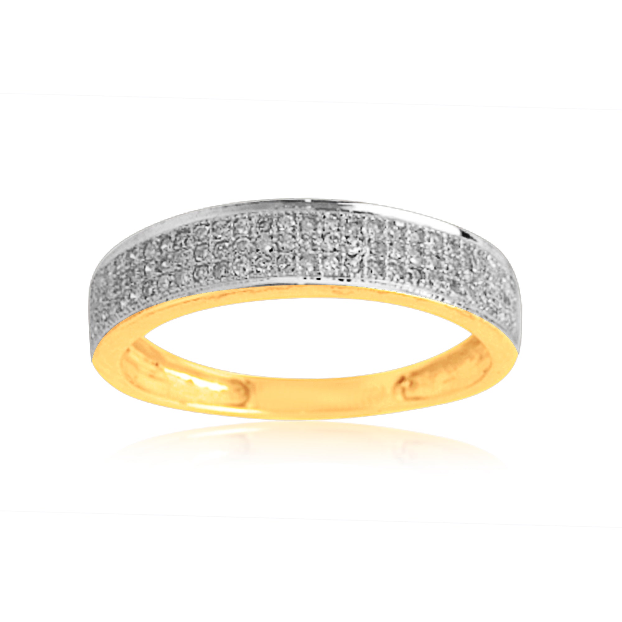10K Yellow 0.25Ct D-Mens Bands