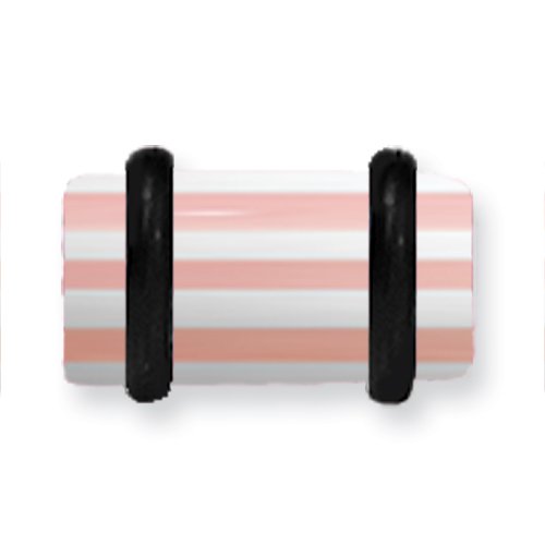 Acrylic Uv Sensitive Layered Plug W 2 Black O-Rings 2G (6.5Mm) 1/2 (13M