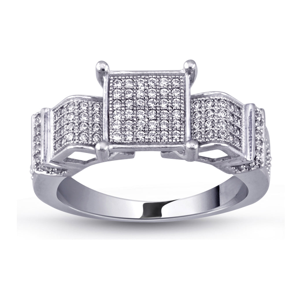 10K White 0.48Ct D-Ladies Ring