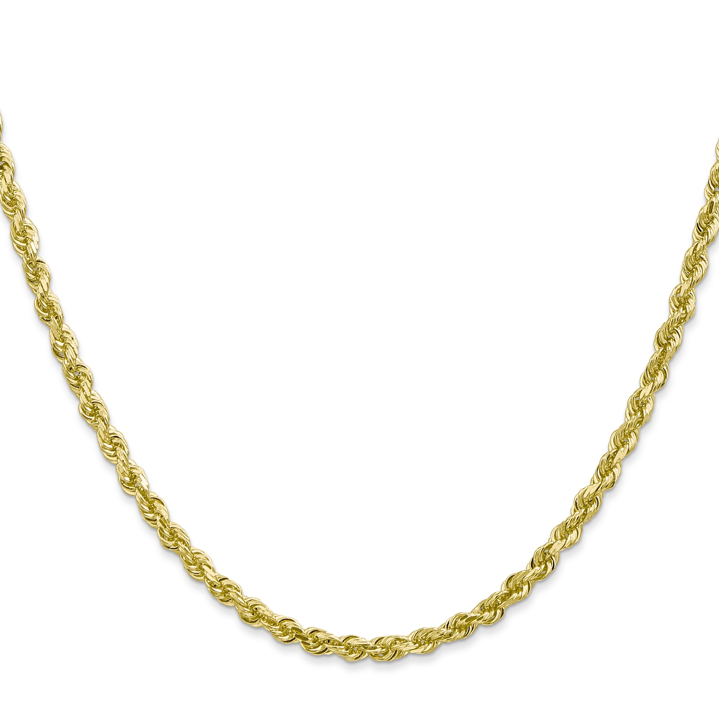 14KT Solid Yellow Gold 5.5 MM Rope Chain