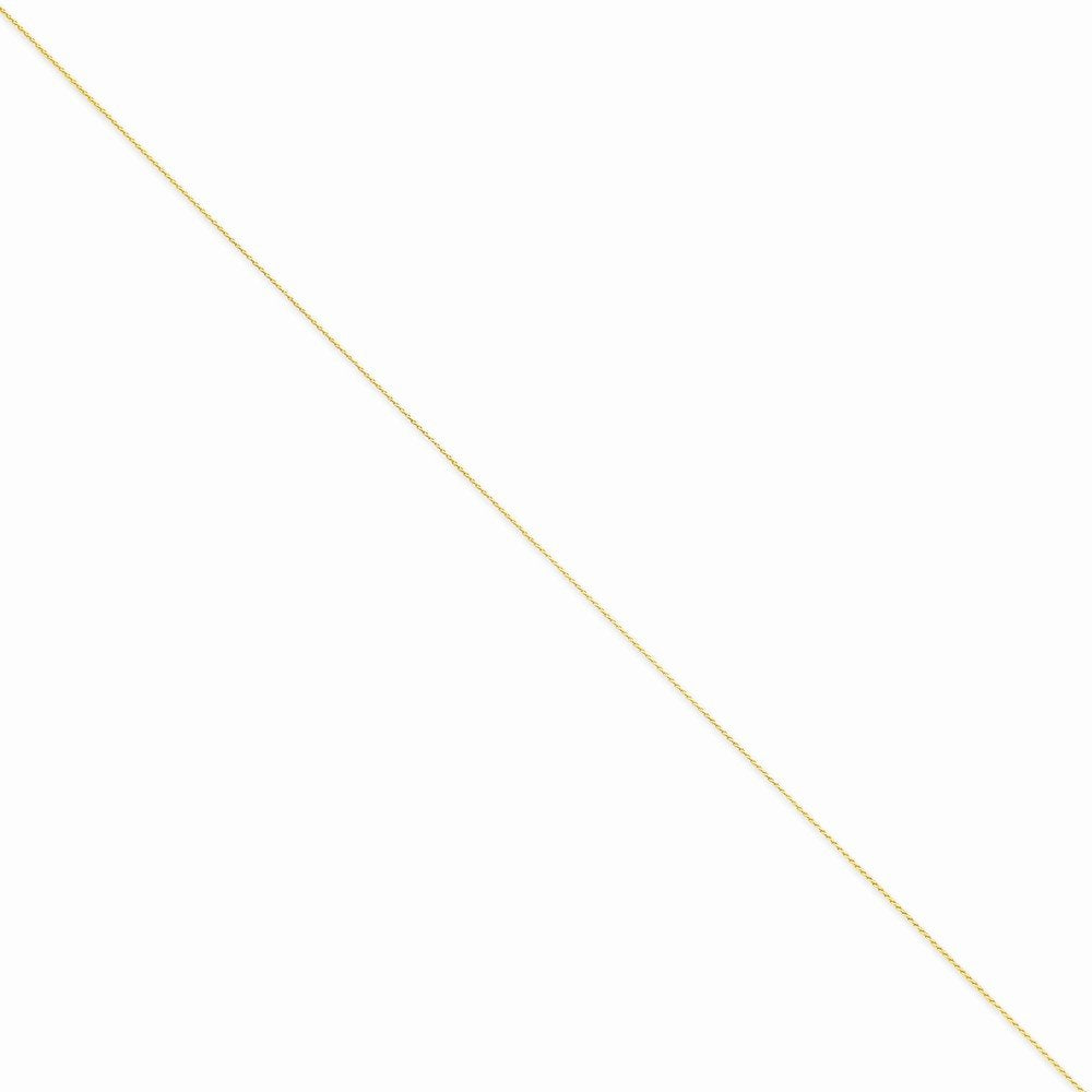 14K 30 Inch .85Mm Diamond-Cut Spiga With Lobster Clasp Chain