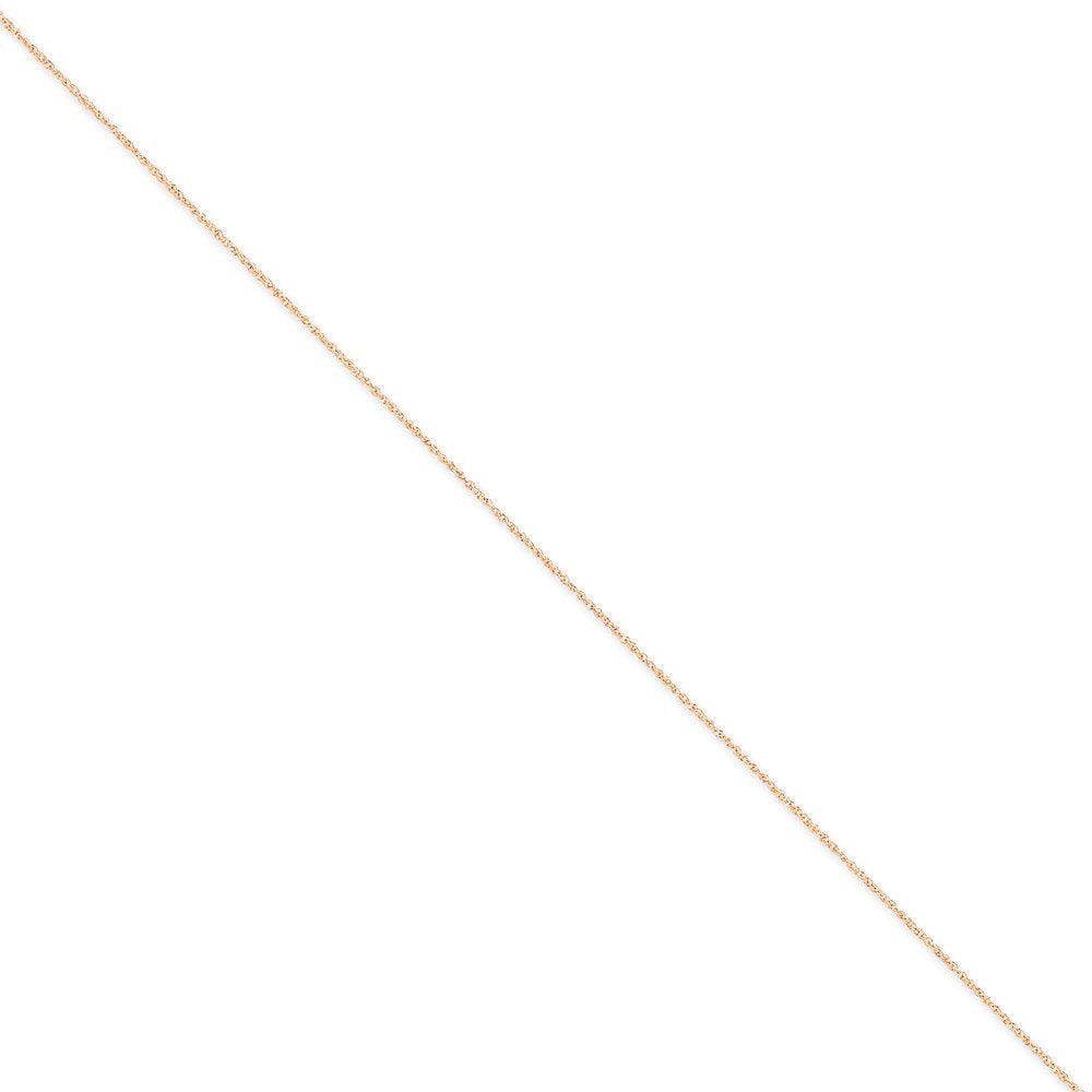 14K Rose Gold 18 Inch .7Mm Ropa With Spring Ring Clasp Chain