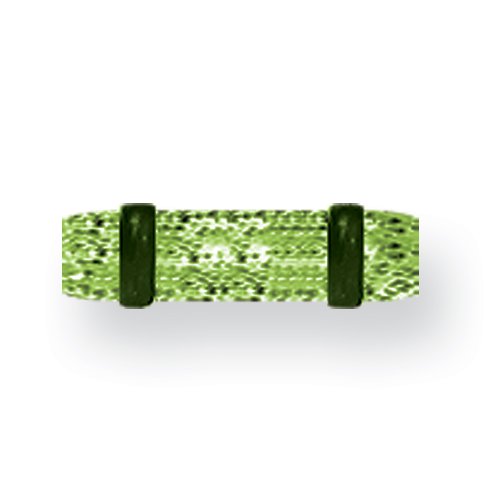 Acrylic Uv Sensitive Heavy Glitter Plug W 2 Rubber O-Rings 8G (3.2Mm) 1/2