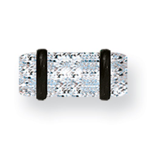 Acrylic Uv Sensitive Heavy Glitter Plug W 2 Rubber O-Rings 4G (5.2Mm) 1/2