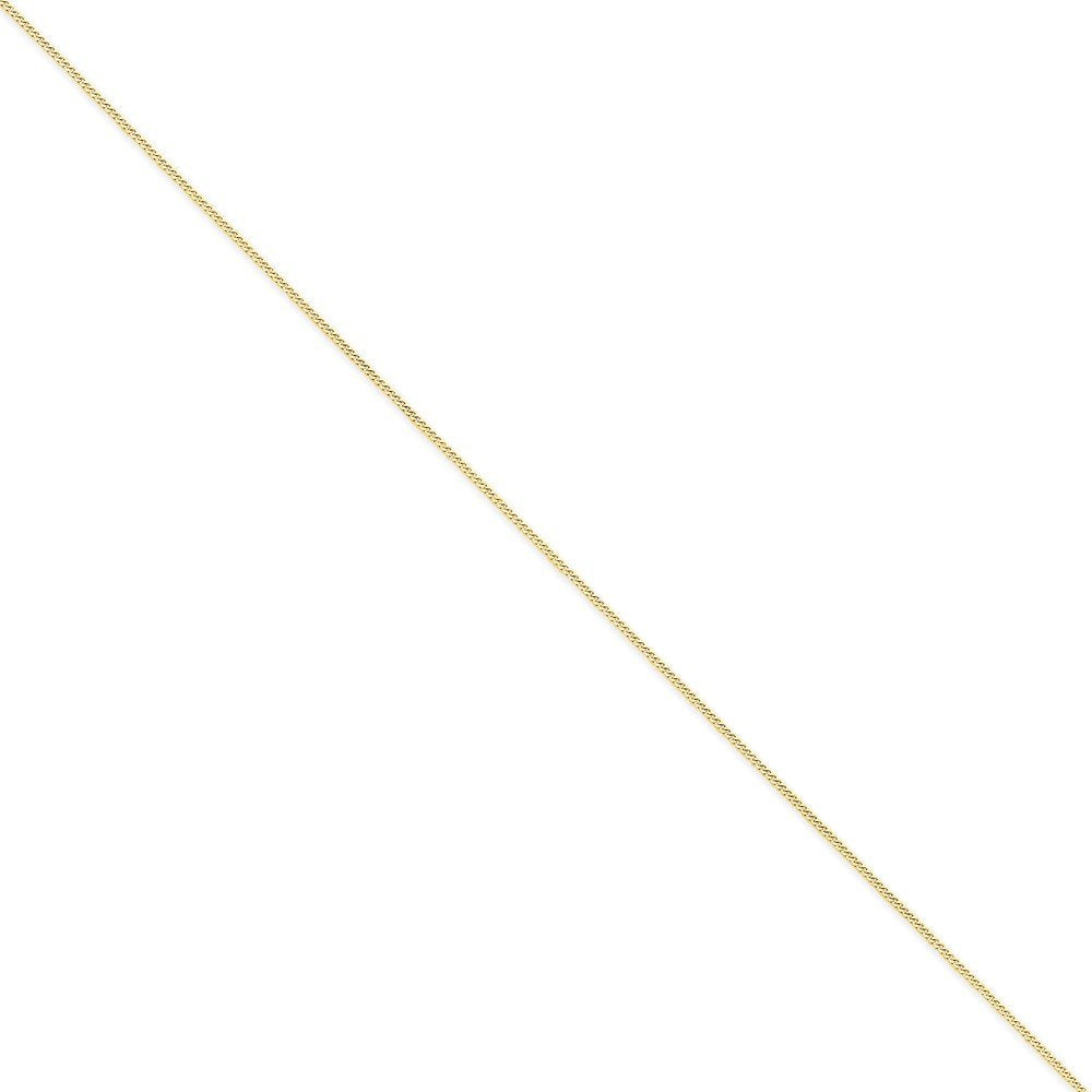 14K 16 Inch 1.4Mm Curb  With Spring Ring Clasp Pendant Chain