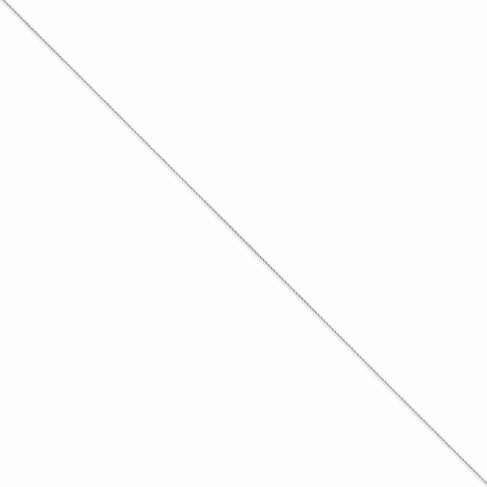 14K White Gold 30 Inch .85Mm Diamond-Cut Spiga With Lobster Clasp Chain