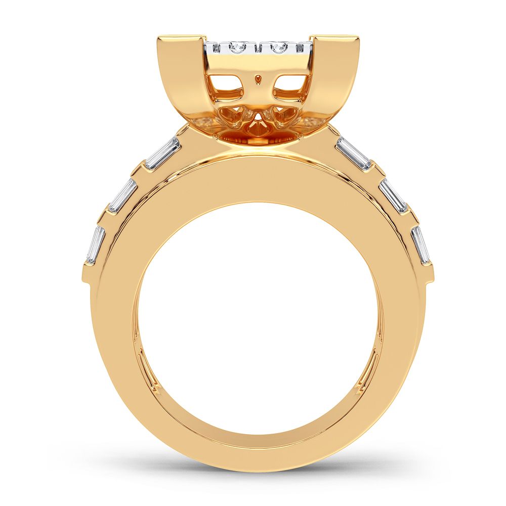 10K Yellow Gold Gorgeous 3.00Ct Diamond Ring