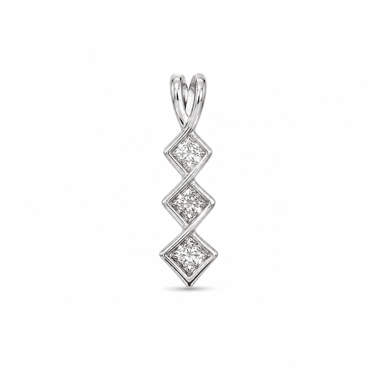 14KT White Gold 0.25 CTW Diamond Pendant [A2B2 - K13H25]