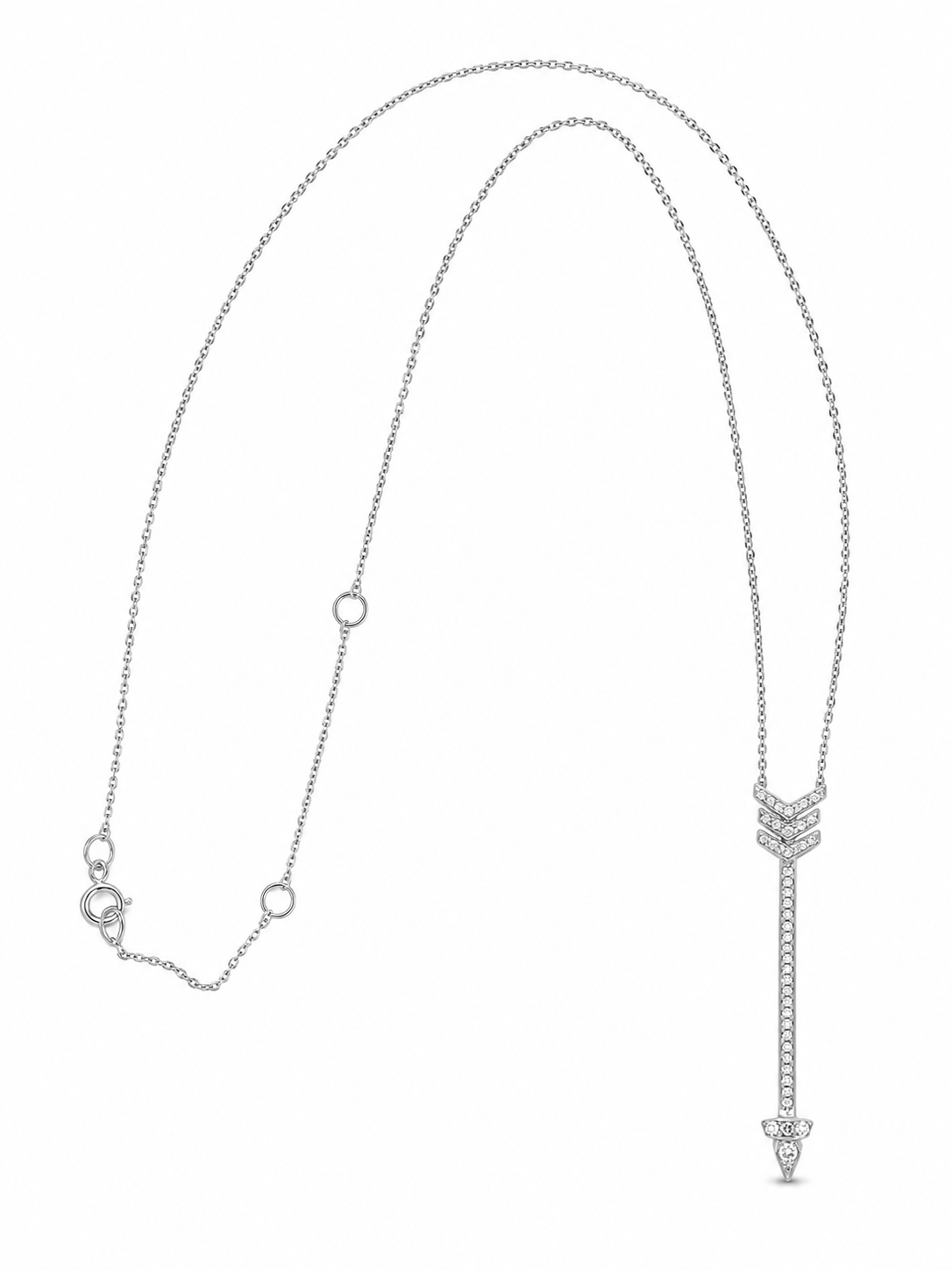 14KT White Gold 0.33 CTW Diamond Pendant [A2B5 - K16H00]