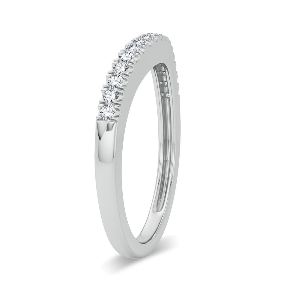 14K White Gold 0.17Ct Diamond Enhancer Band
