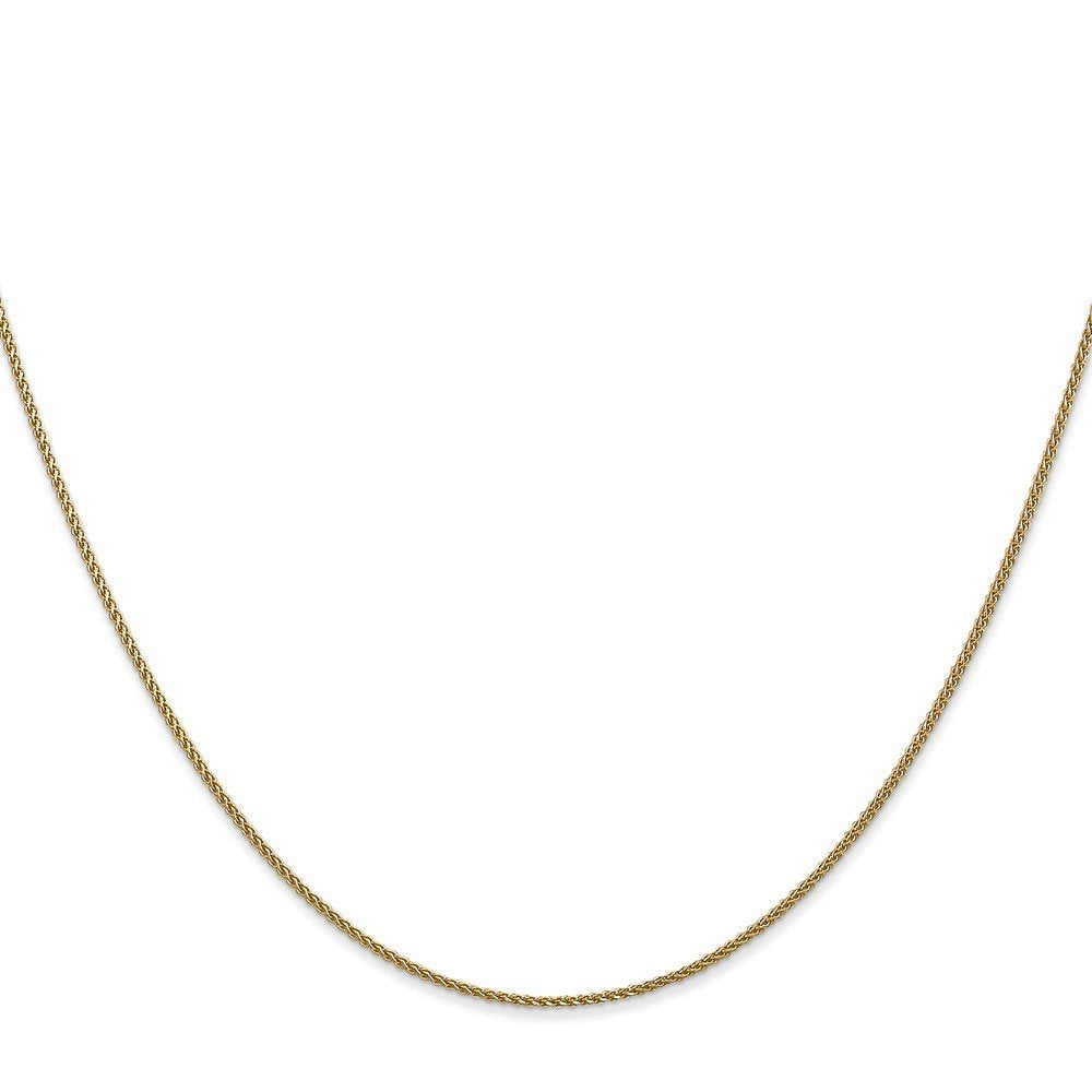 14K 18 Inch 1.05Mm Diamond-Cut Spiga With Lobster Clasp Chain