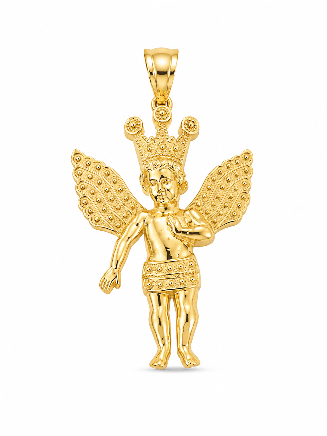14KT Baby Jesus Yellow Gold Pendant [A5B8]