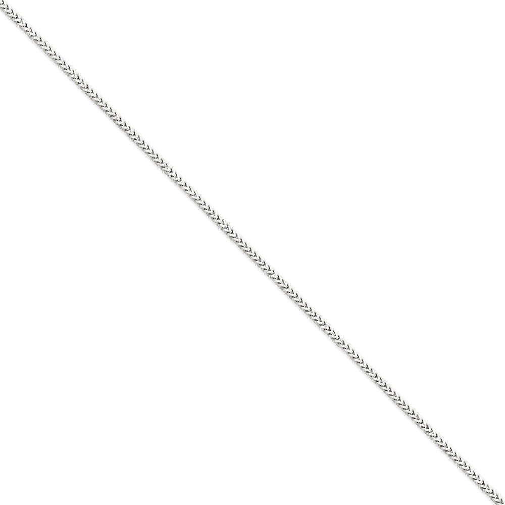 14K White Gold 16 Inch 2Mm Franco With Lobster Clasp Chain