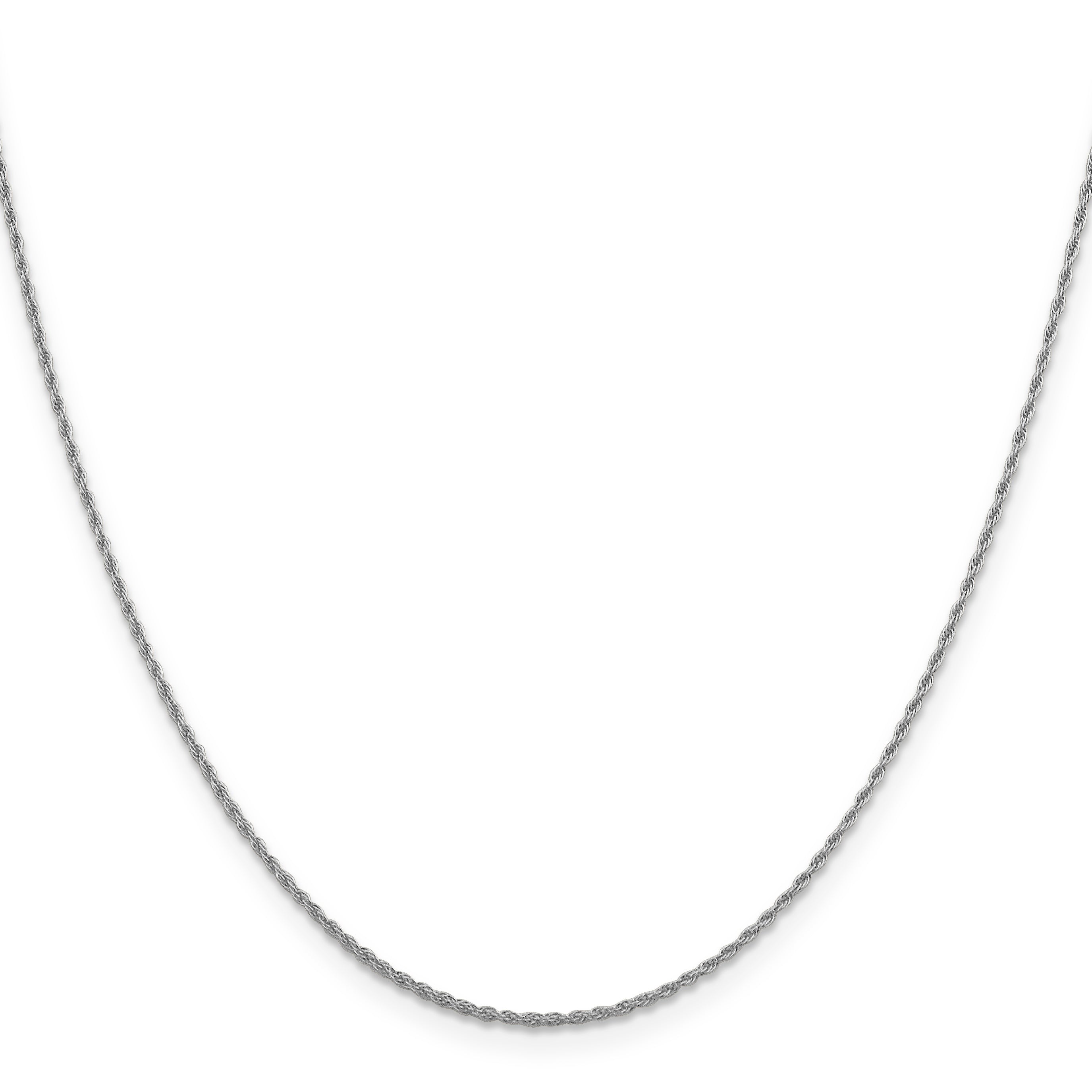 10K White Gold 1.2 mm Loose Rope Chain