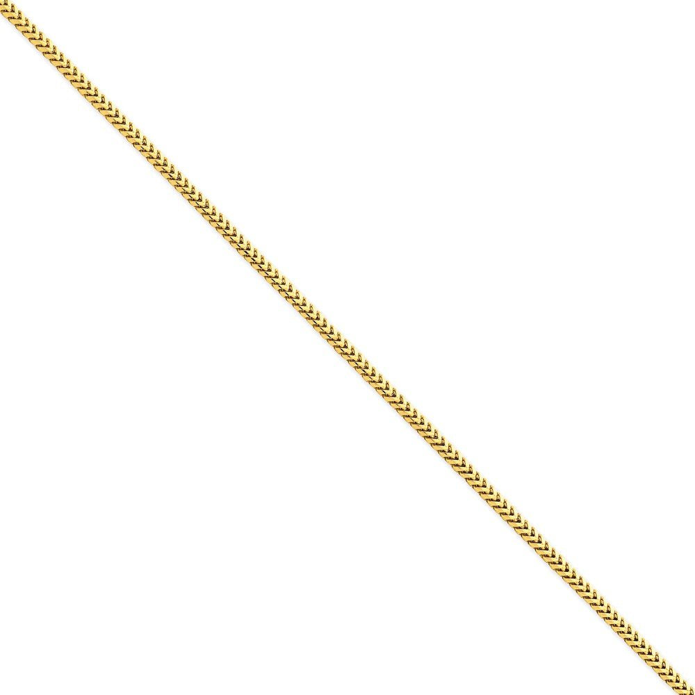 14K 30 Inch 2.5Mm Franco With Lobster Clasp Chain