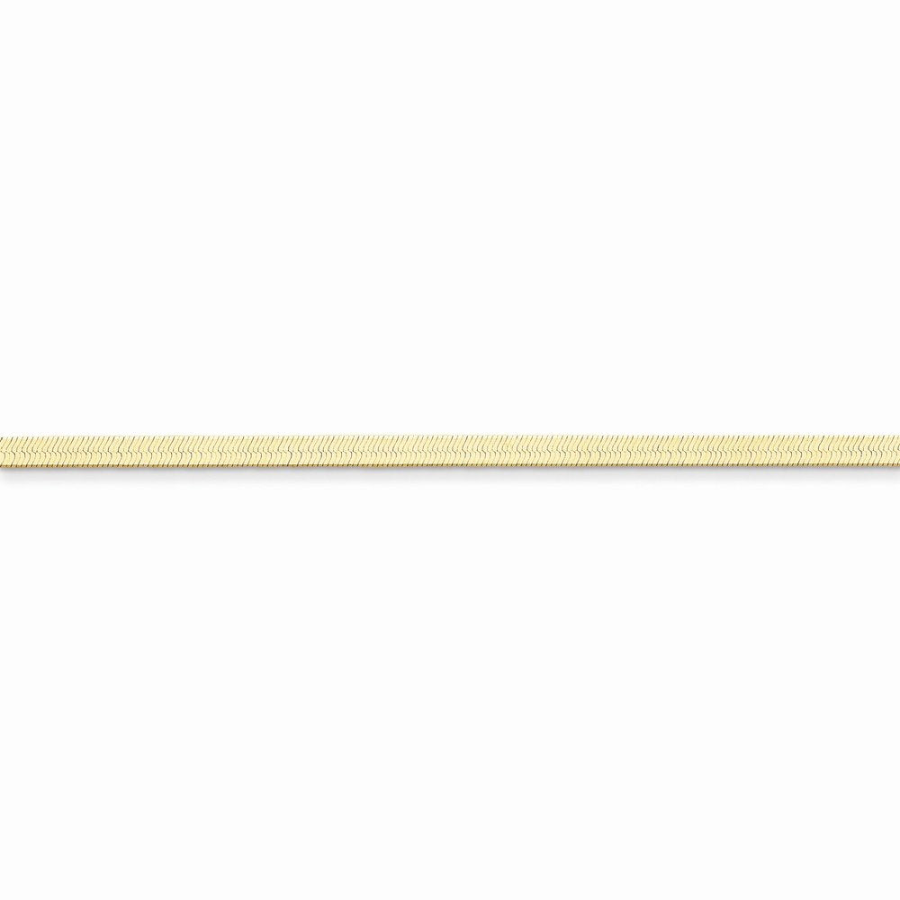 14K 16 Inch 3Mm Silky Herringbone With Lobster Clasp Chain